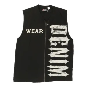 4 Wards Gilet - Large Black Cotton