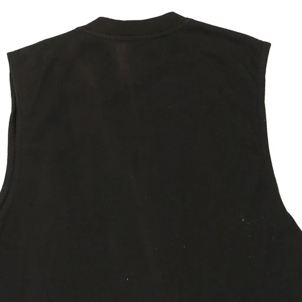 4 Wards Gilet - Large Black Cotton