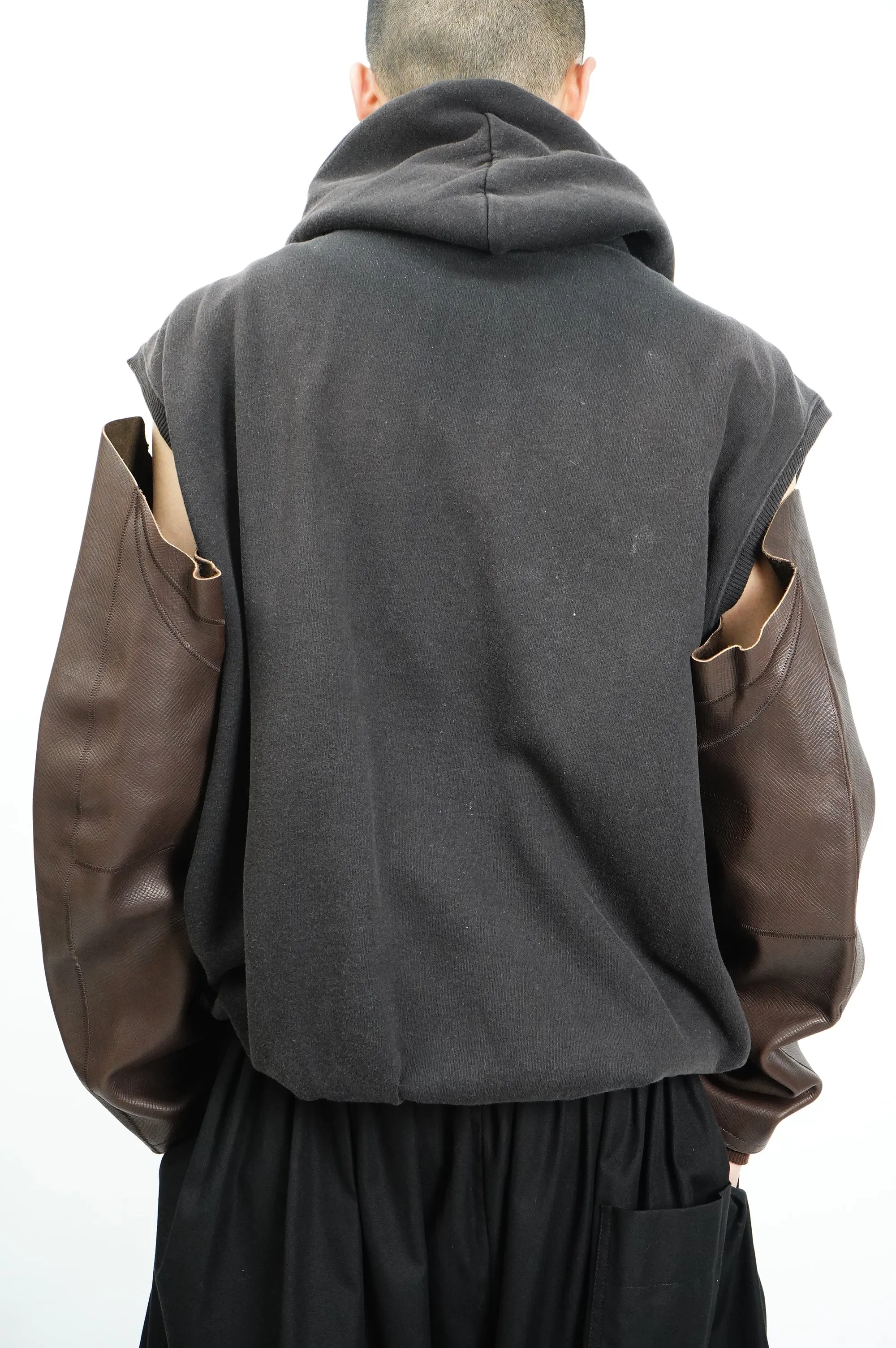 90's "KEY" -Thermal Liner Zip Up Sweat Vest-