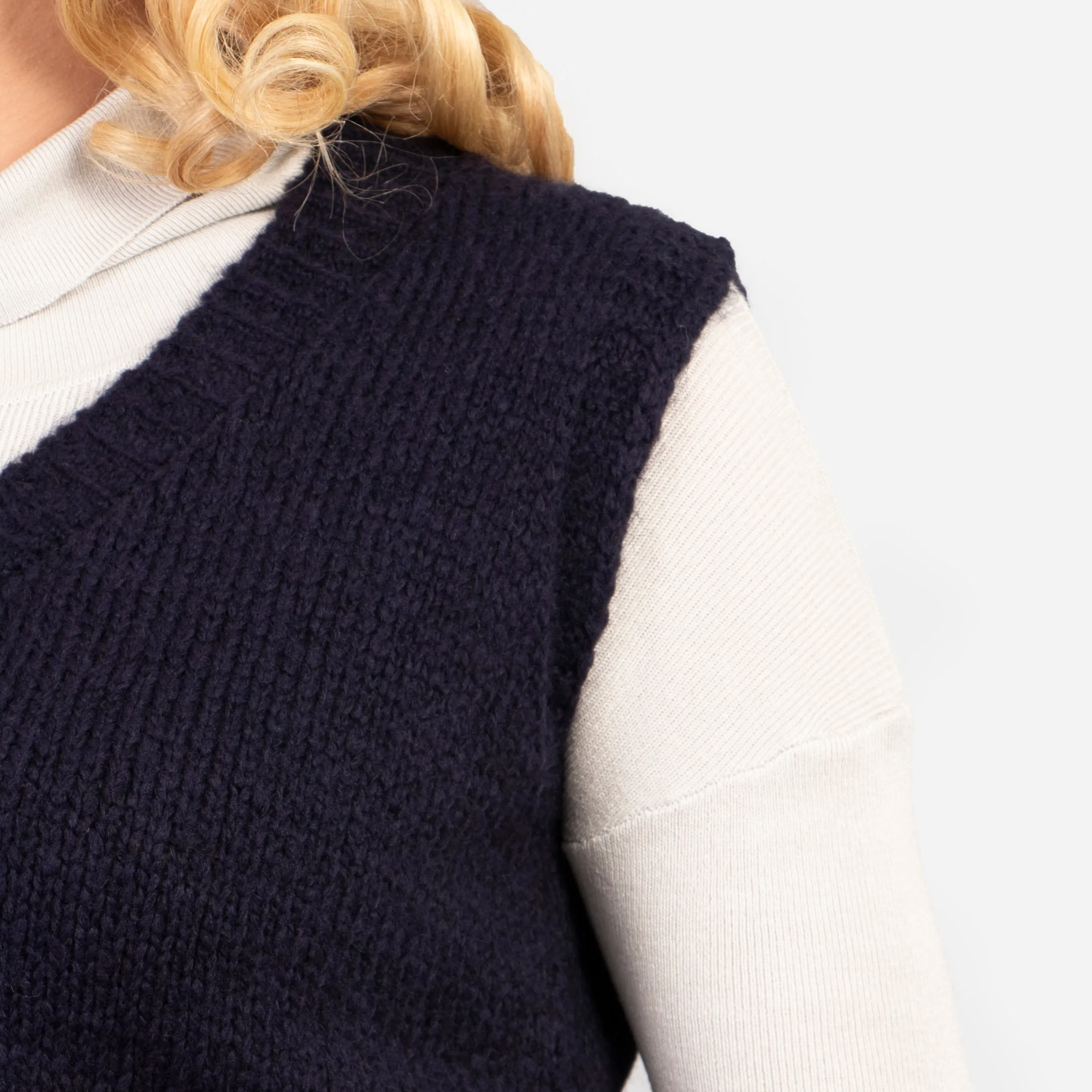 Adeline Tank Top - Navy Blue