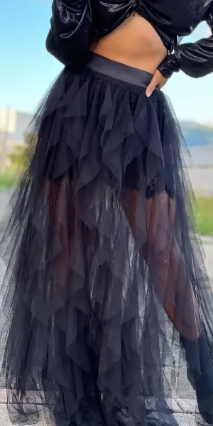 All Black Maxi Skirt