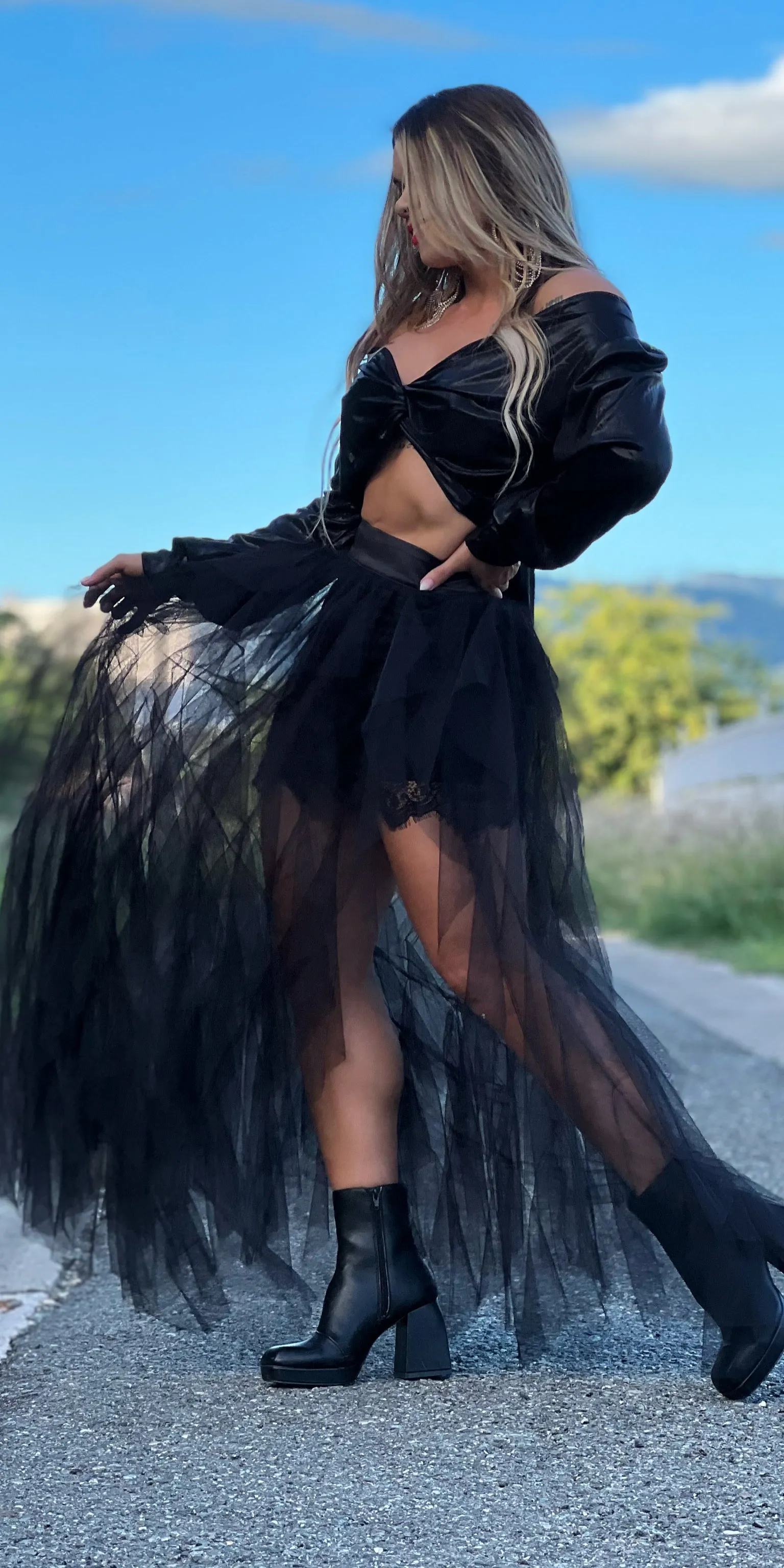 All Black Maxi Skirt