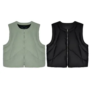 AMEKAJI STREETWEAR COTTON PUFFER VEST