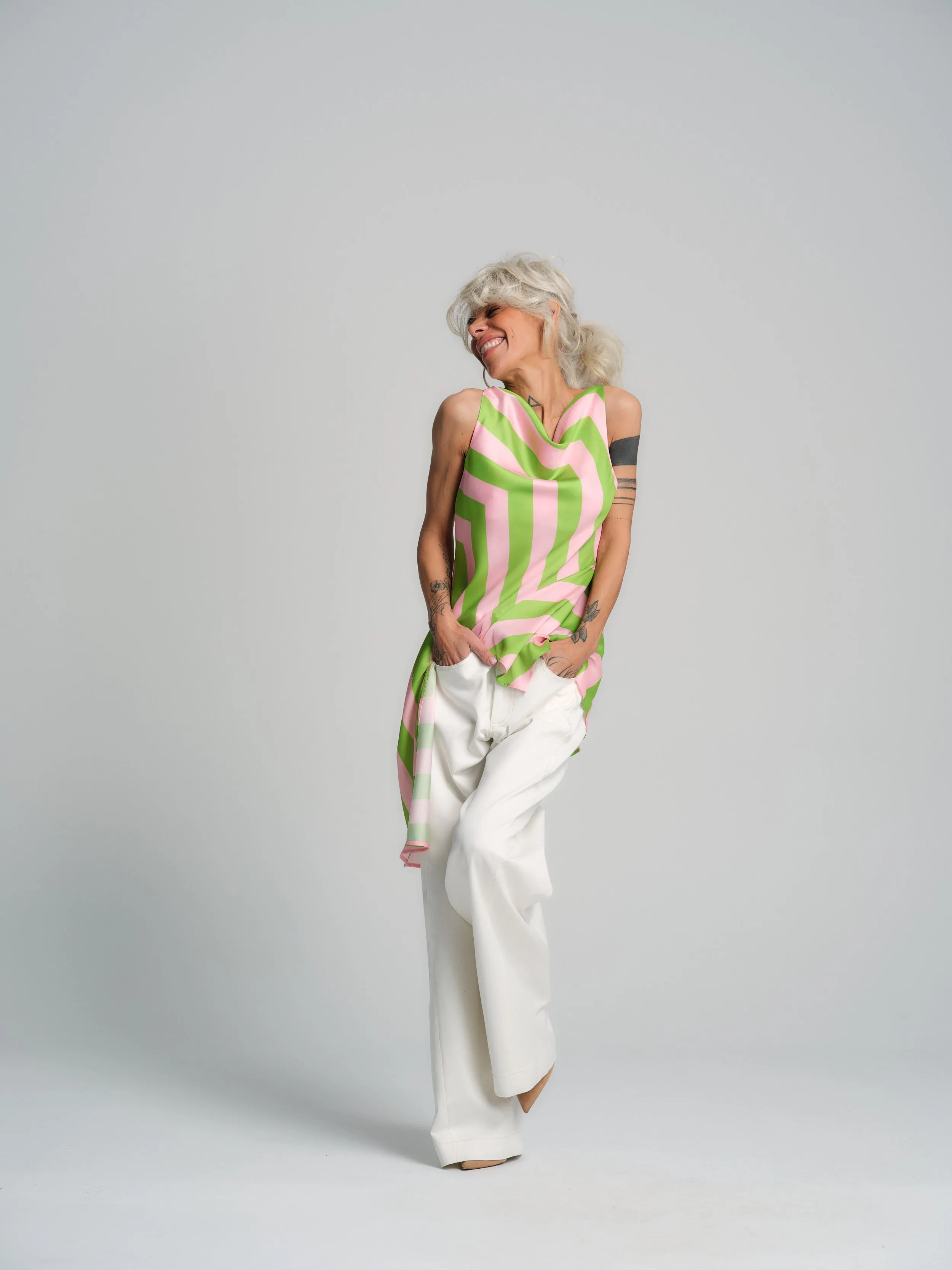 Baggy White Jeans