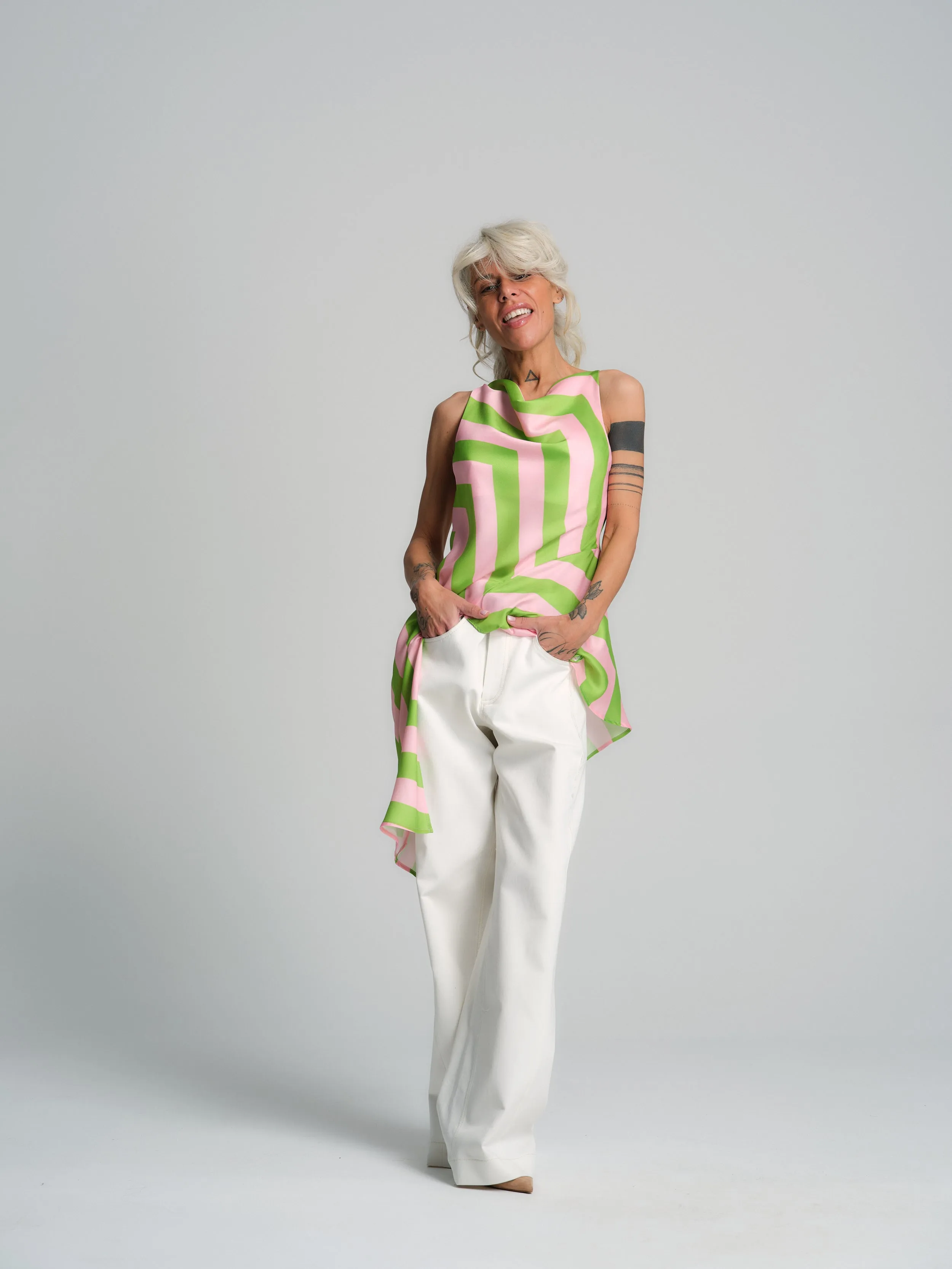 Baggy White Jeans
