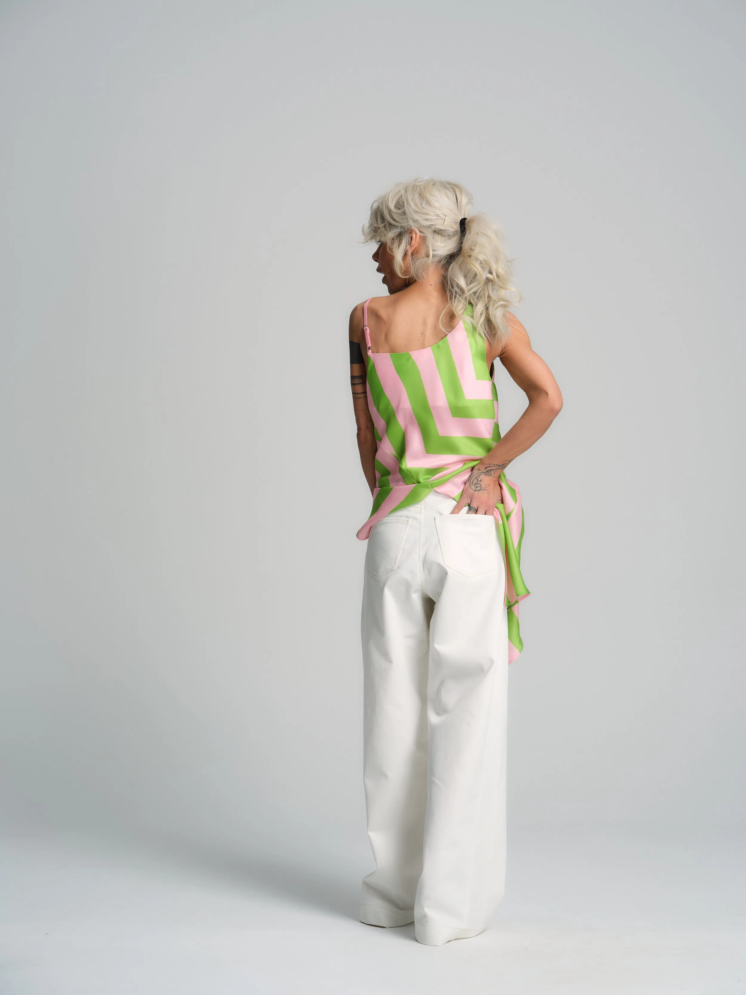 Baggy White Jeans