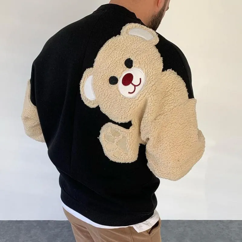 Boys' Bear Casual Fleece Crew Neck Sweatshirt 21629144L