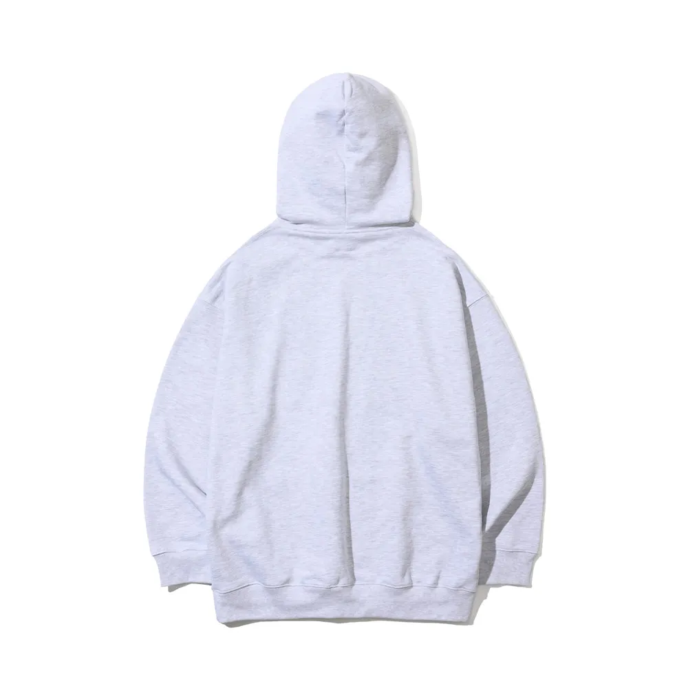 BSRABBIT LOGO HOODIE HEATHER GREY