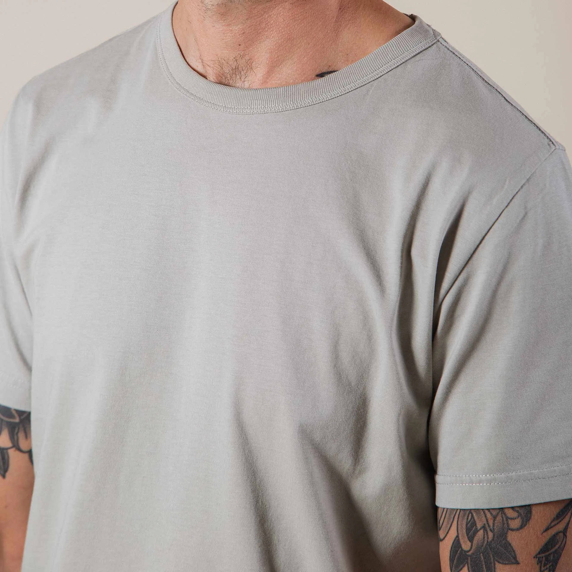 BT-08 CLASSIC TEE ash basic jersey