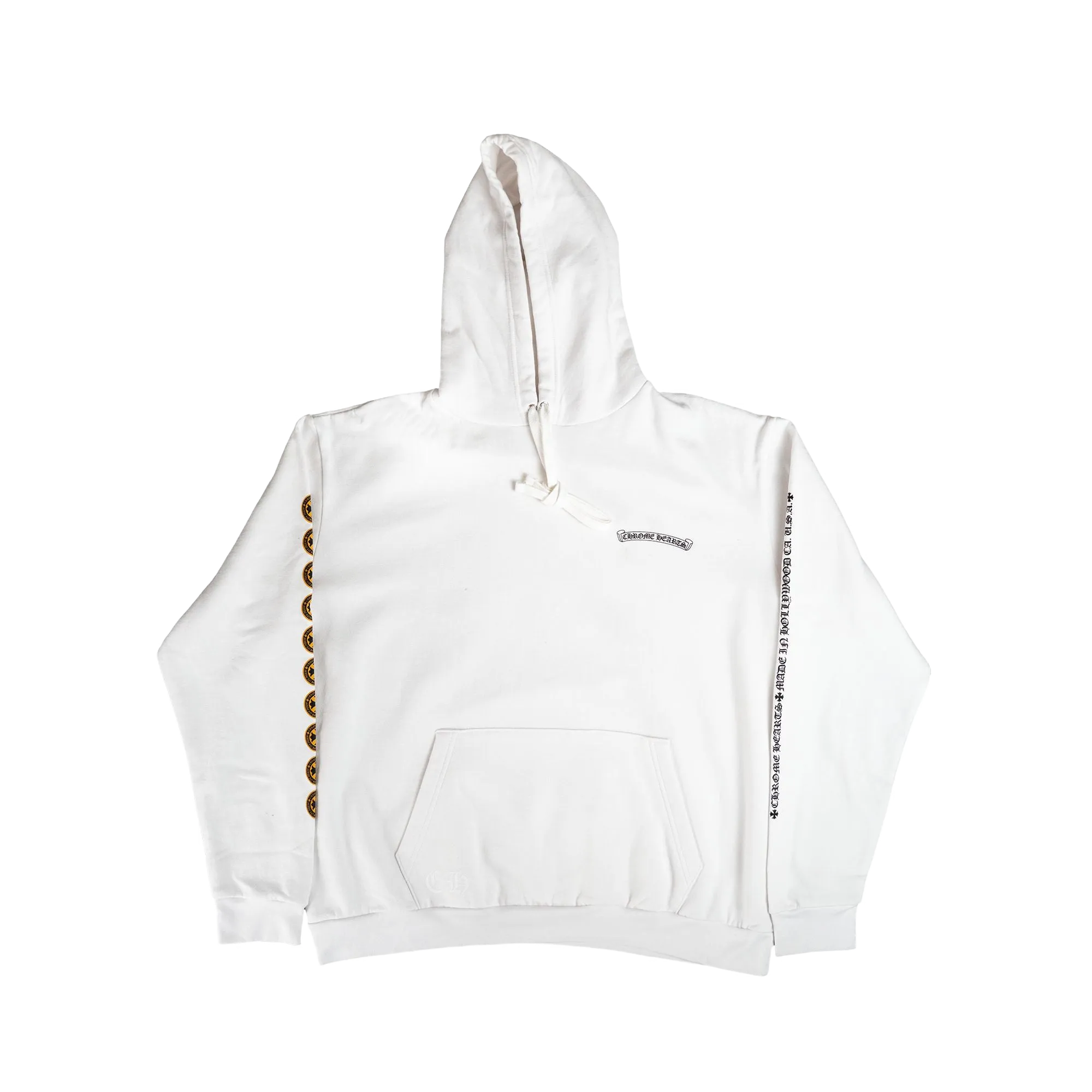 Chrome Hearts Vertical Hoodie White