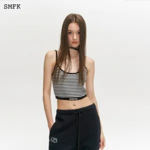 Compass Zebra Stripe Knitted Vest