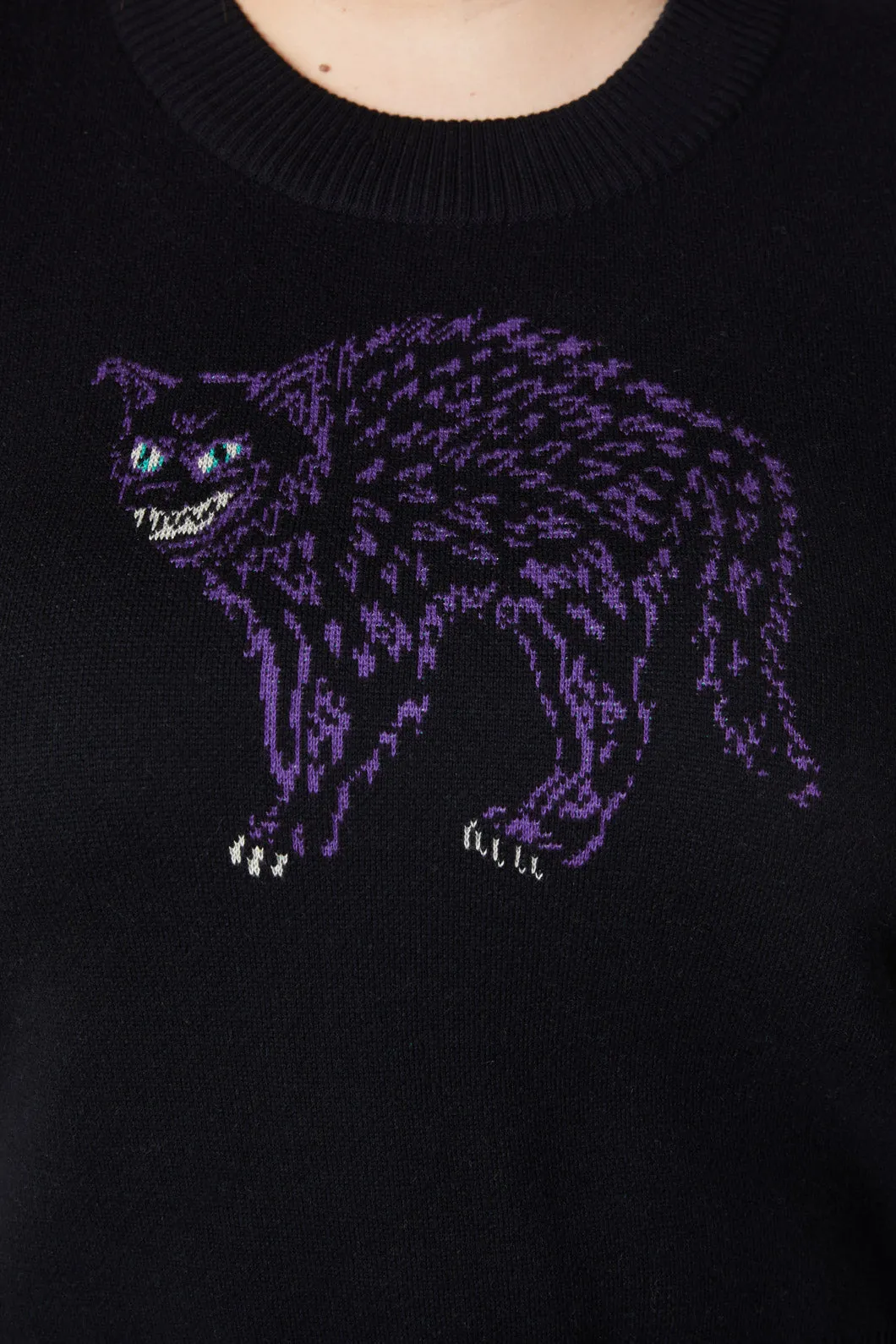 Curve Grinning Cat Placement Vest