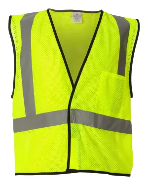 Custom Embroidery - Kishigo - Economy Single Pocket Hook-and-Loop Mesh Vest - 1193-1194