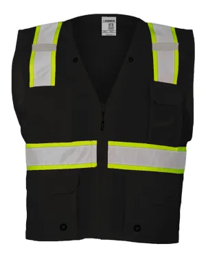 Custom Embroidery - Kishigo - EV Series® Enhanced Visibility Multi-Pocket Mesh Vest - B100-111