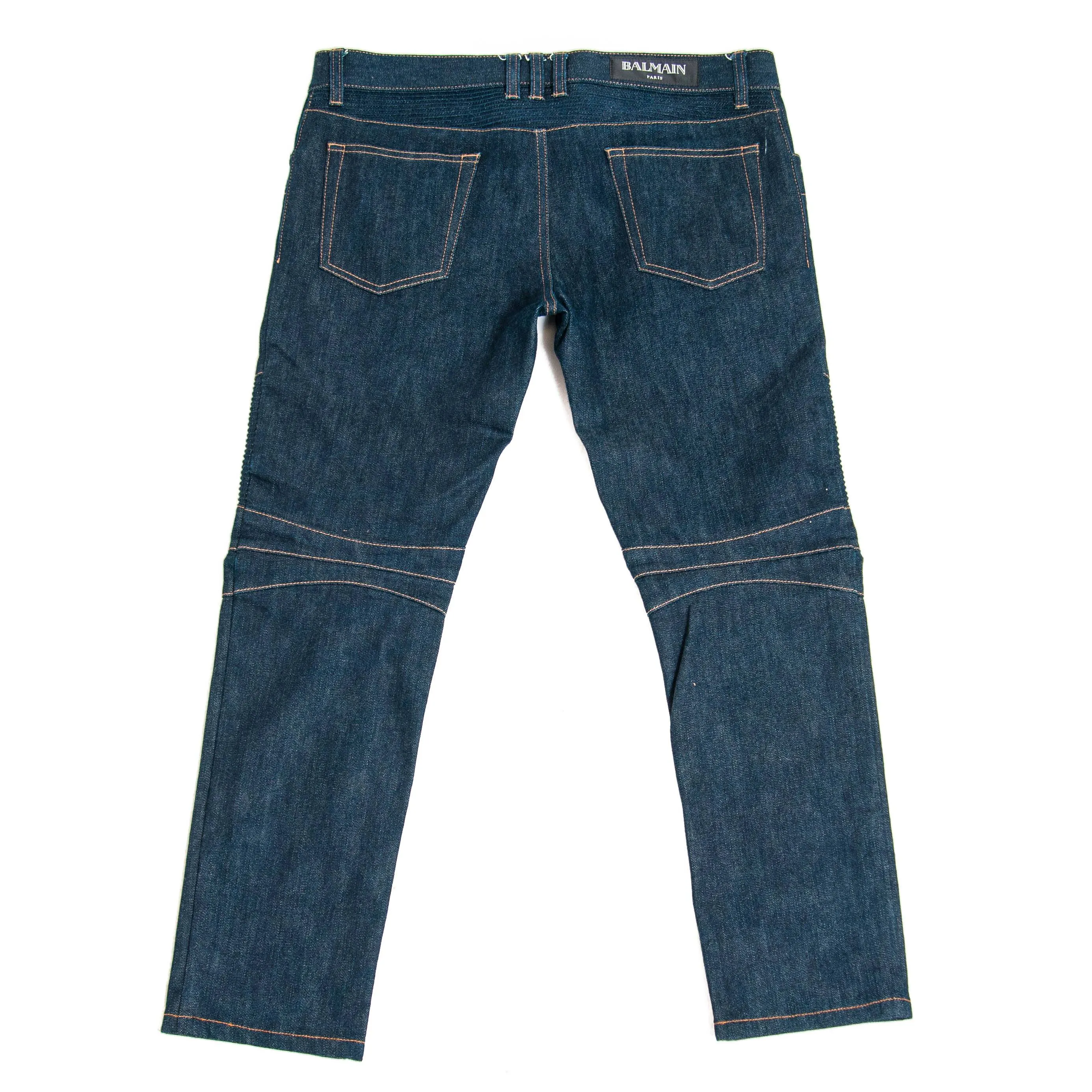 Dark Blue Biker Jeans