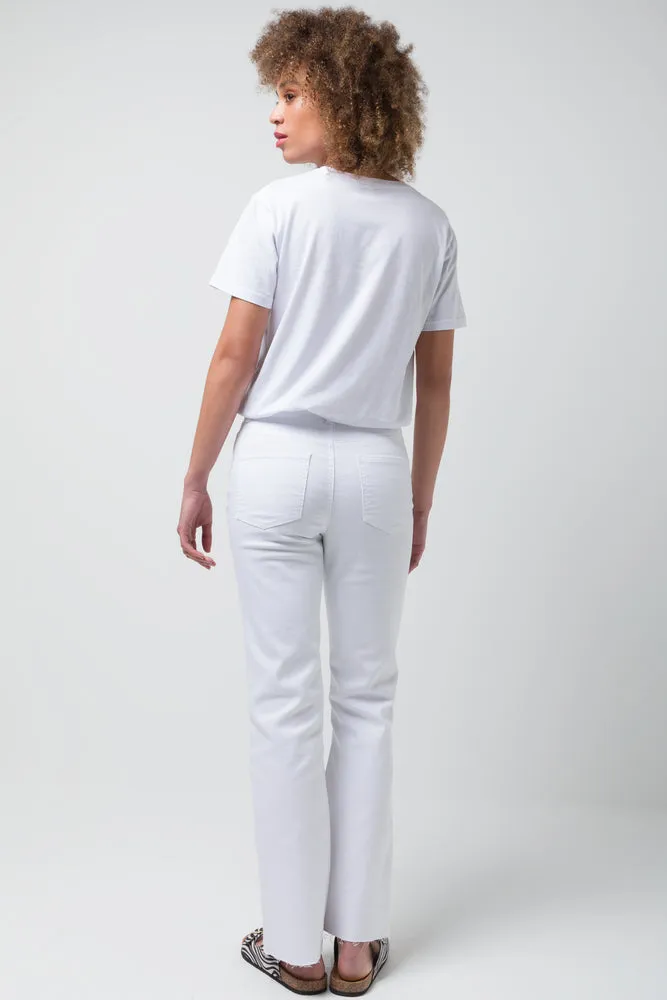 Flare Leg Jean White