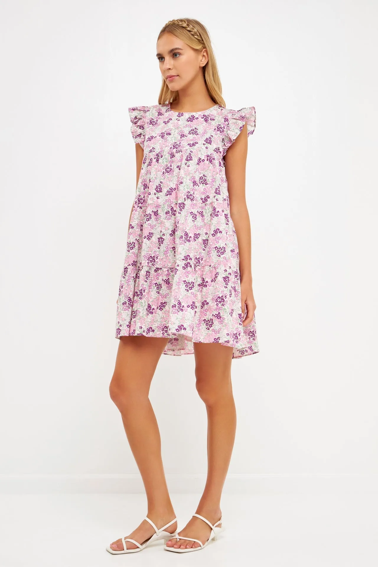 Floral Printed Babydoll Mini