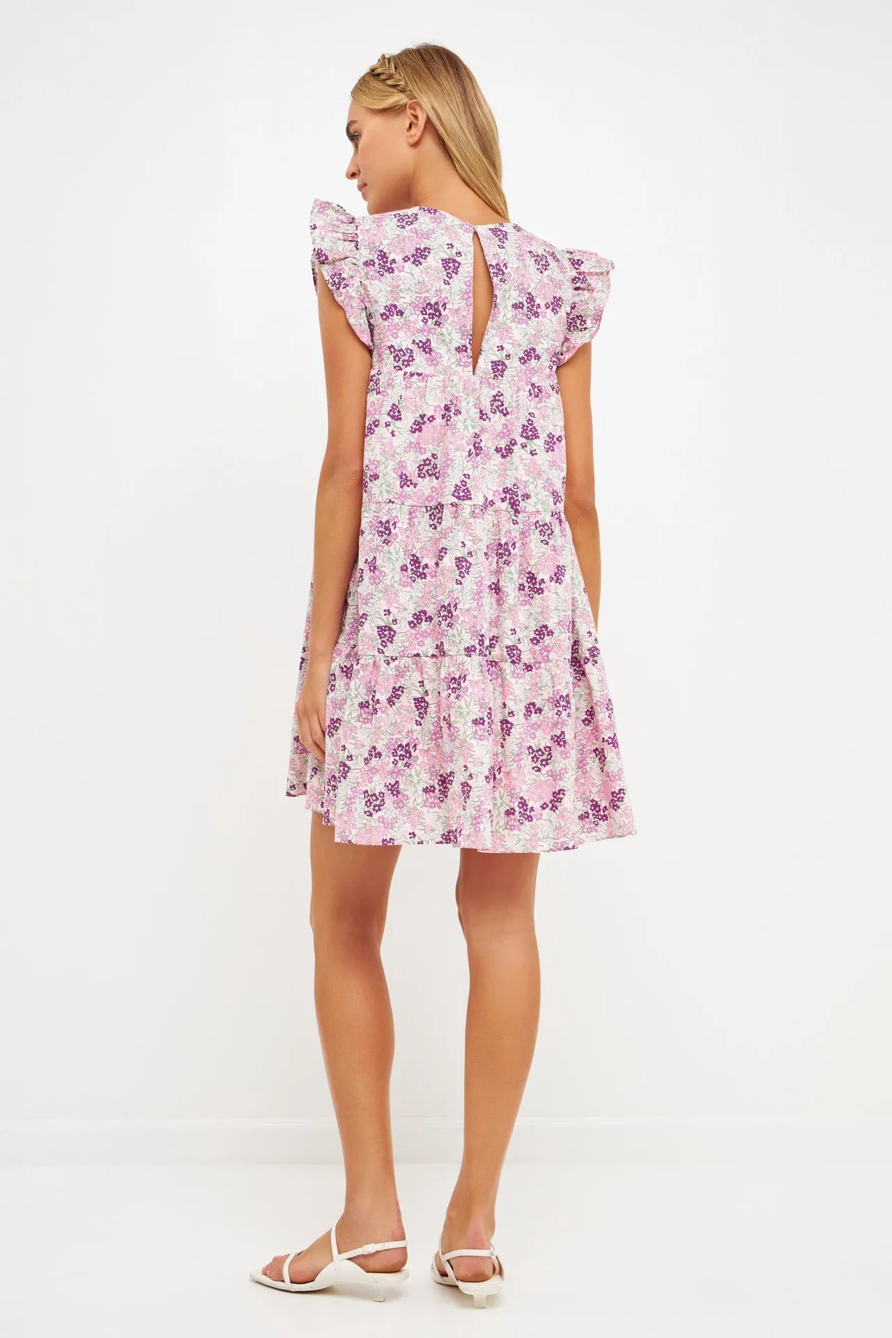 Floral Printed Babydoll Mini