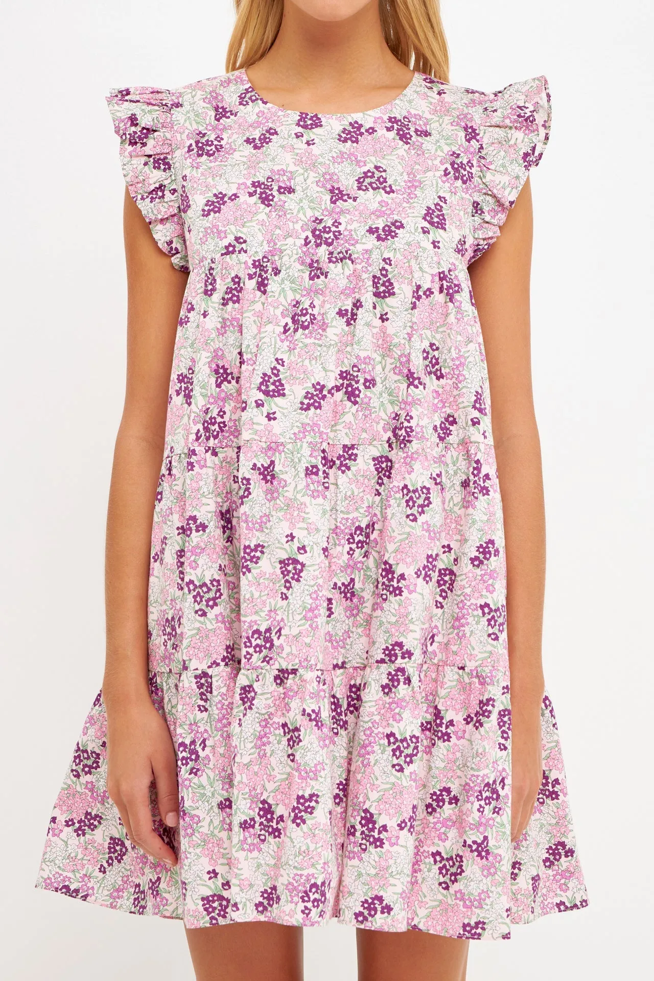 Floral Printed Babydoll Mini