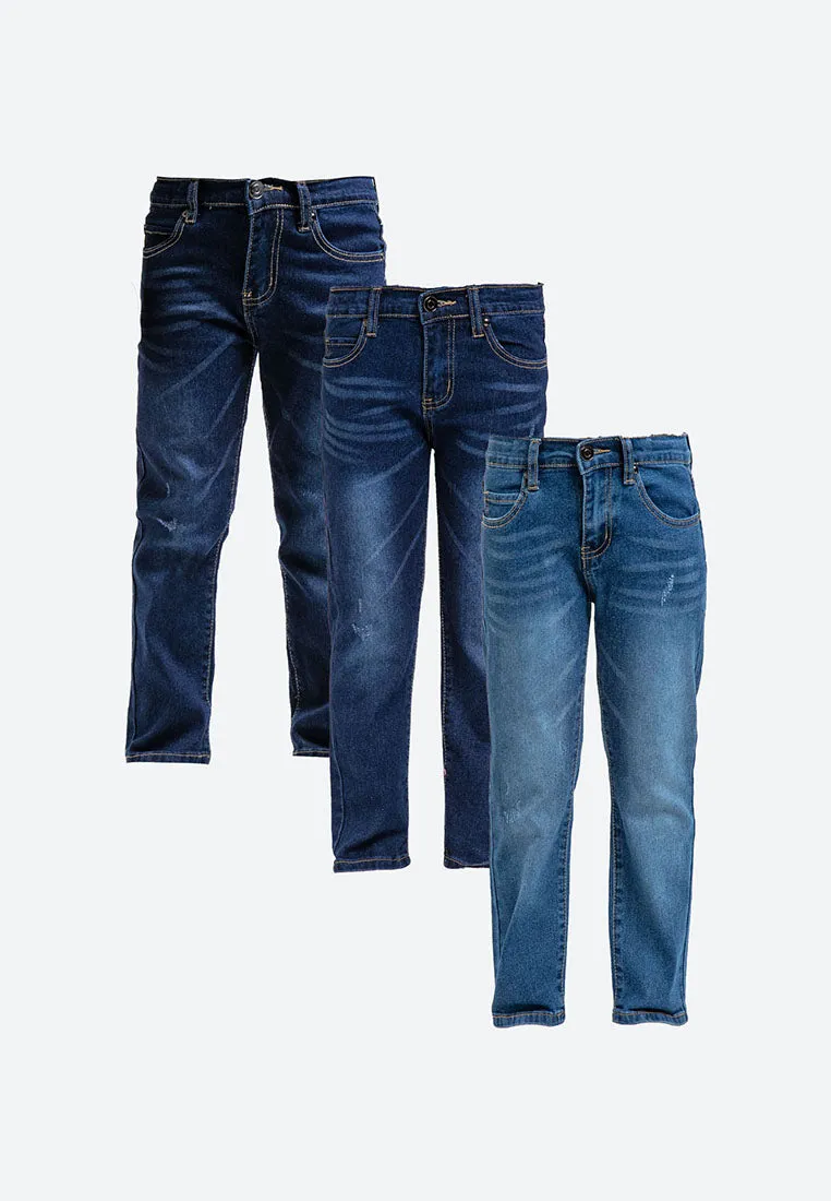 Forest Boy Jeans Kids Boy Denim Long Pants | Seluar Jeans Budak Lelaki - FK10023