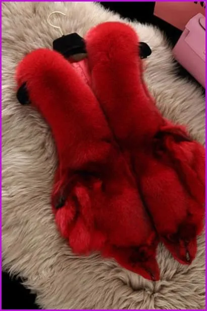 Full Pelt Fox Fur Gilet DO954