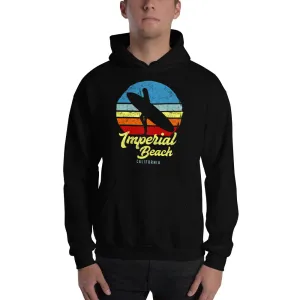 Imperial Beach California Retro Surfer Girl Hoodie