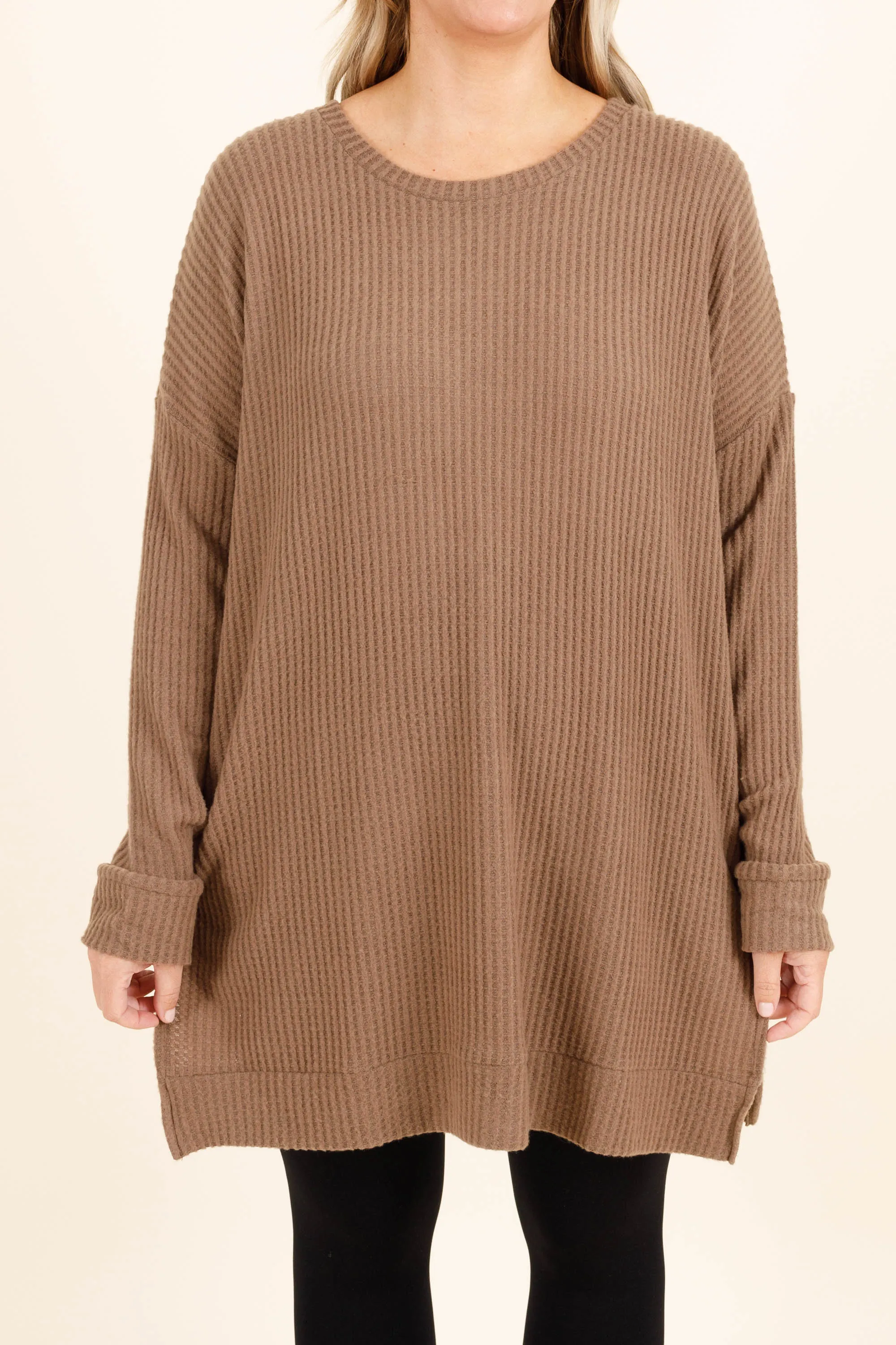 Keeping It Cute Tunic, Mocha