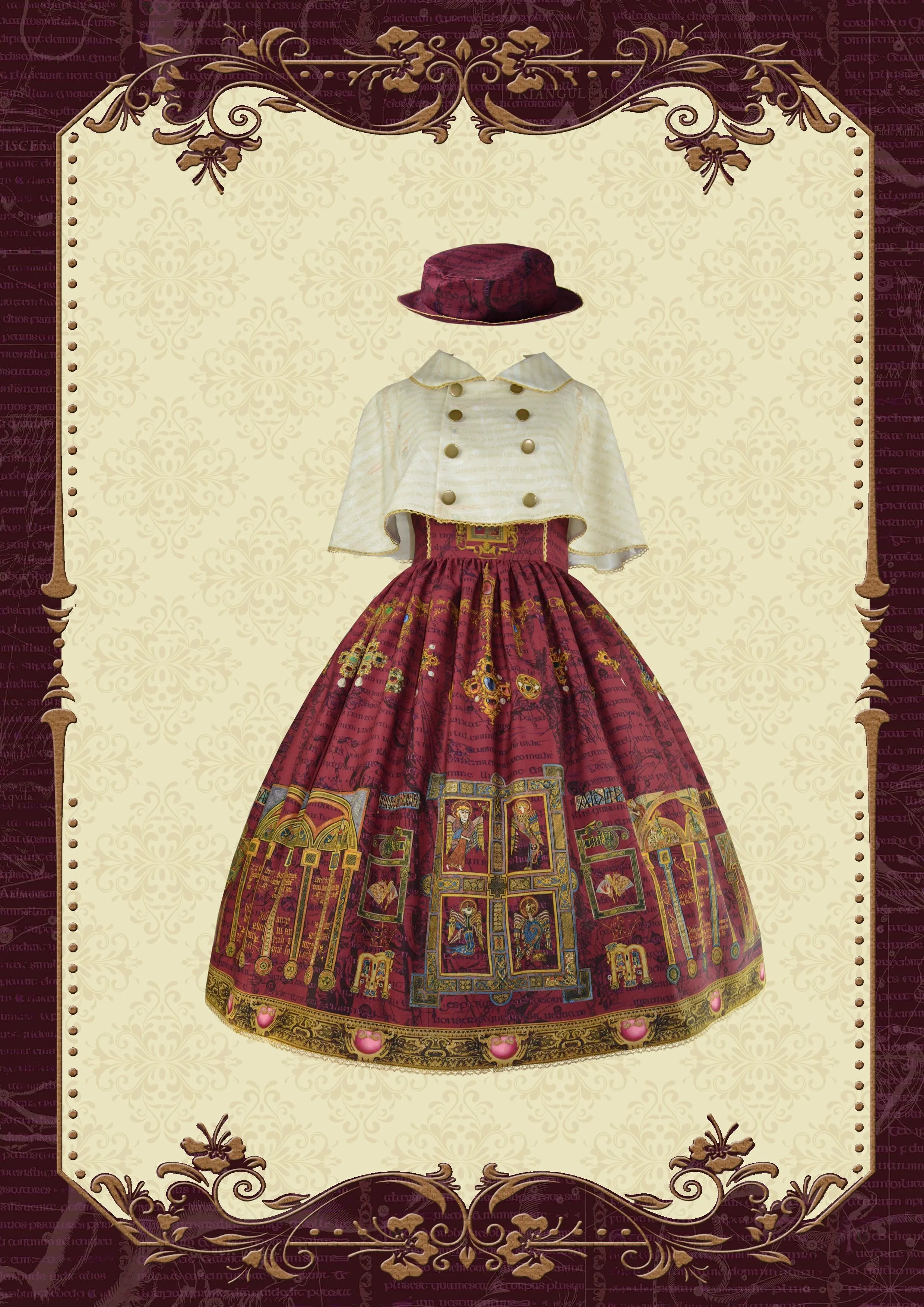 Knight Night~The Secret of Kells~Elegant Lolita Cape Short Lolita Cloak