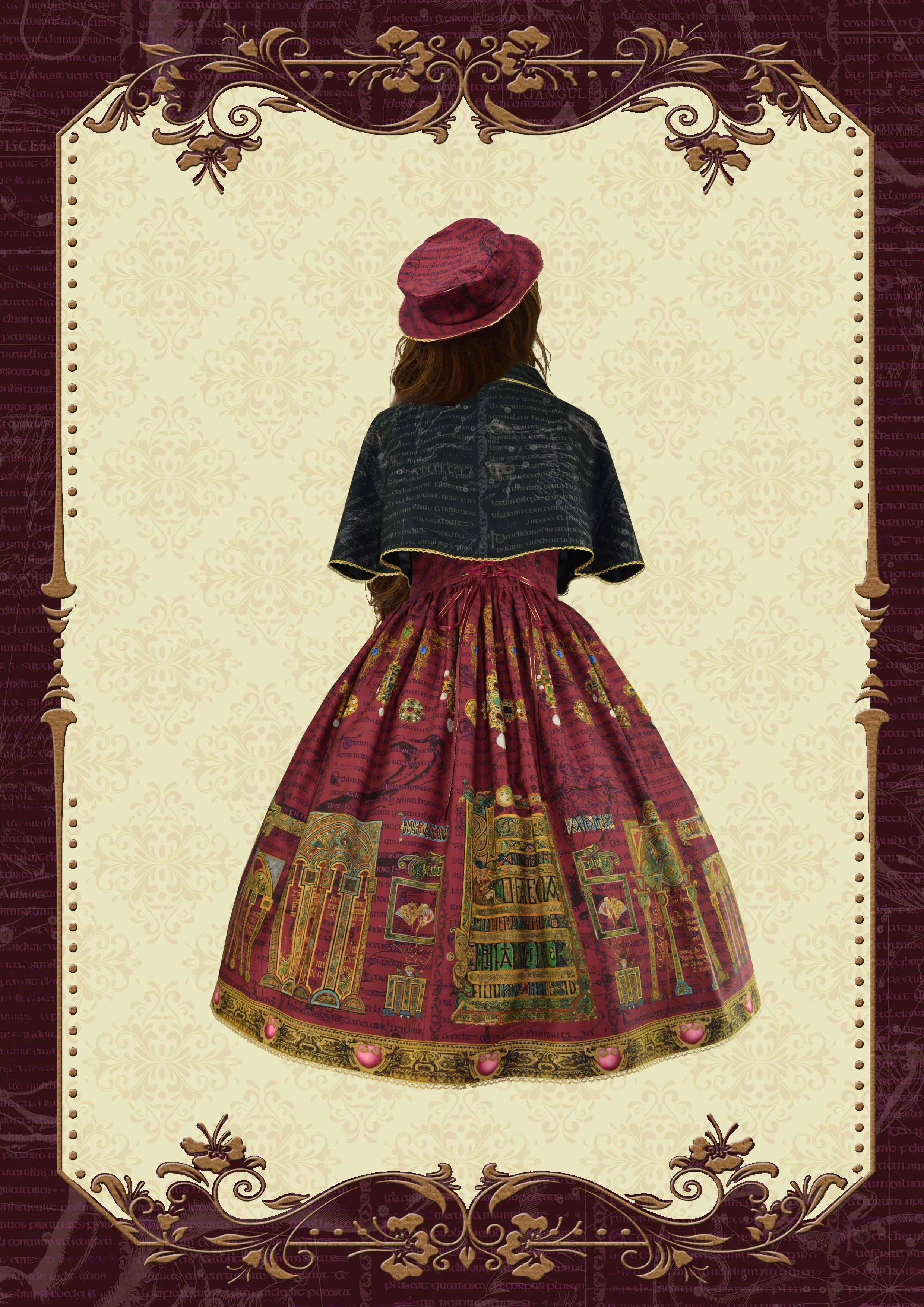 Knight Night~The Secret of Kells~Elegant Lolita Cape Short Lolita Cloak