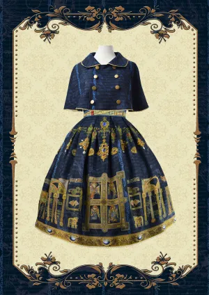 Knight Night~The Secret of Kells~Elegant Lolita Cape Short Lolita Cloak