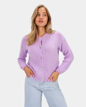 Knitted Cardigan Lila