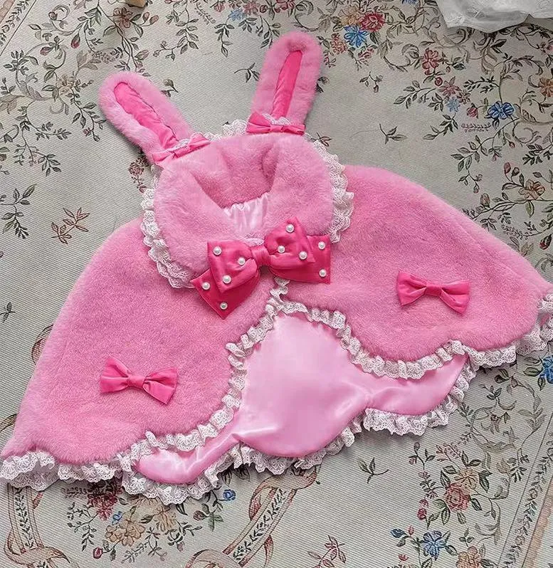 Letters from Unknown Star~Kawaii Lolita Cape Winter Lolita Shawl Daily
