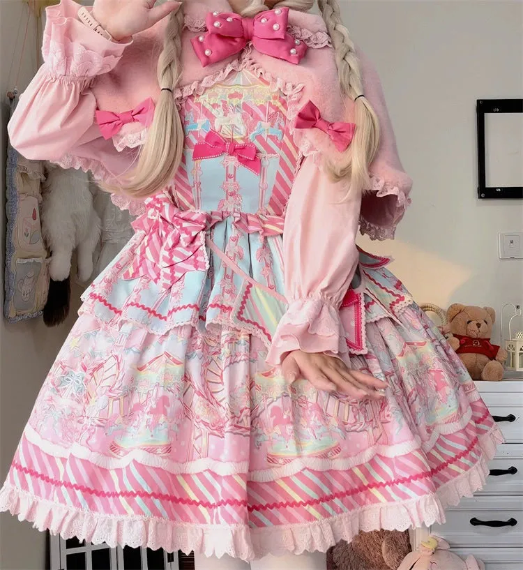 Letters from Unknown Star~Kawaii Lolita Cape Winter Lolita Shawl Daily