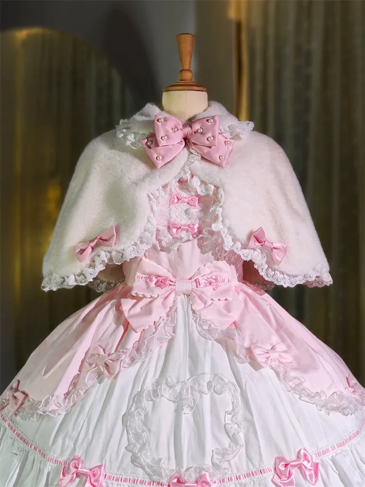 Letters from Unknown Star~Kawaii Lolita Cape Winter Lolita Shawl Daily