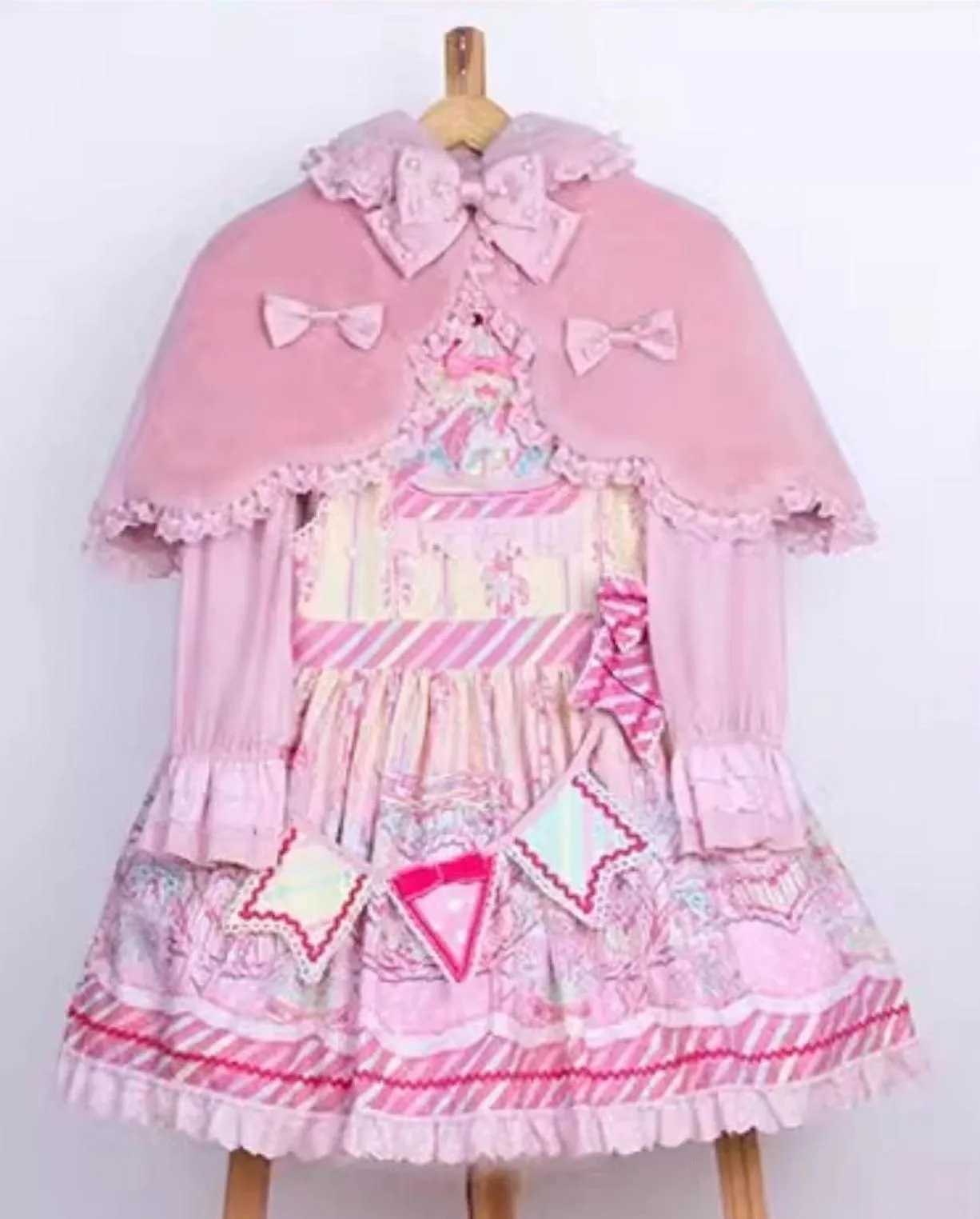 Letters from Unknown Star~Kawaii Lolita Cape Winter Lolita Shawl Daily