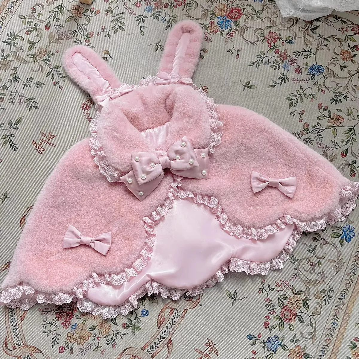 Letters from Unknown Star~Kawaii Lolita Cape Winter Lolita Shawl Daily