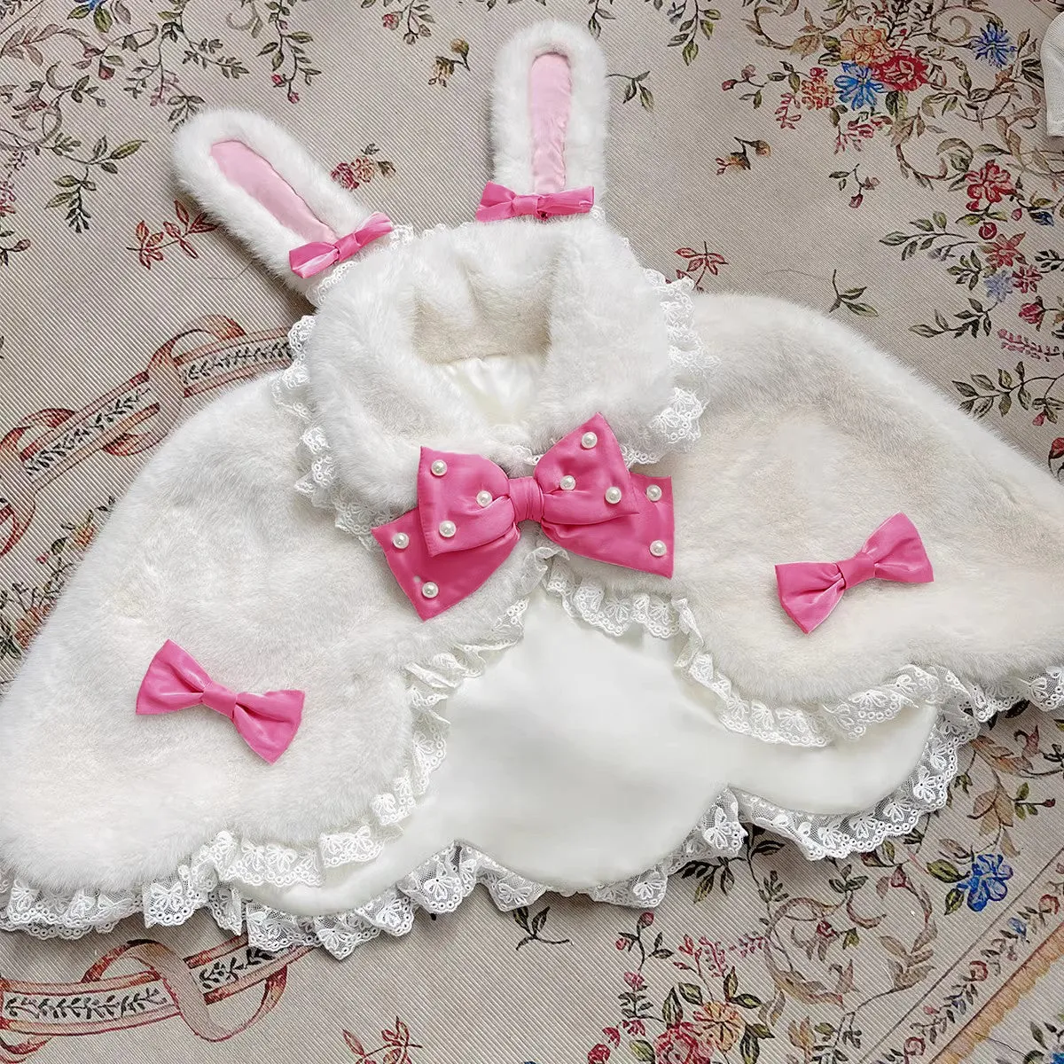 Letters from Unknown Star~Kawaii Lolita Cape Winter Lolita Shawl Daily