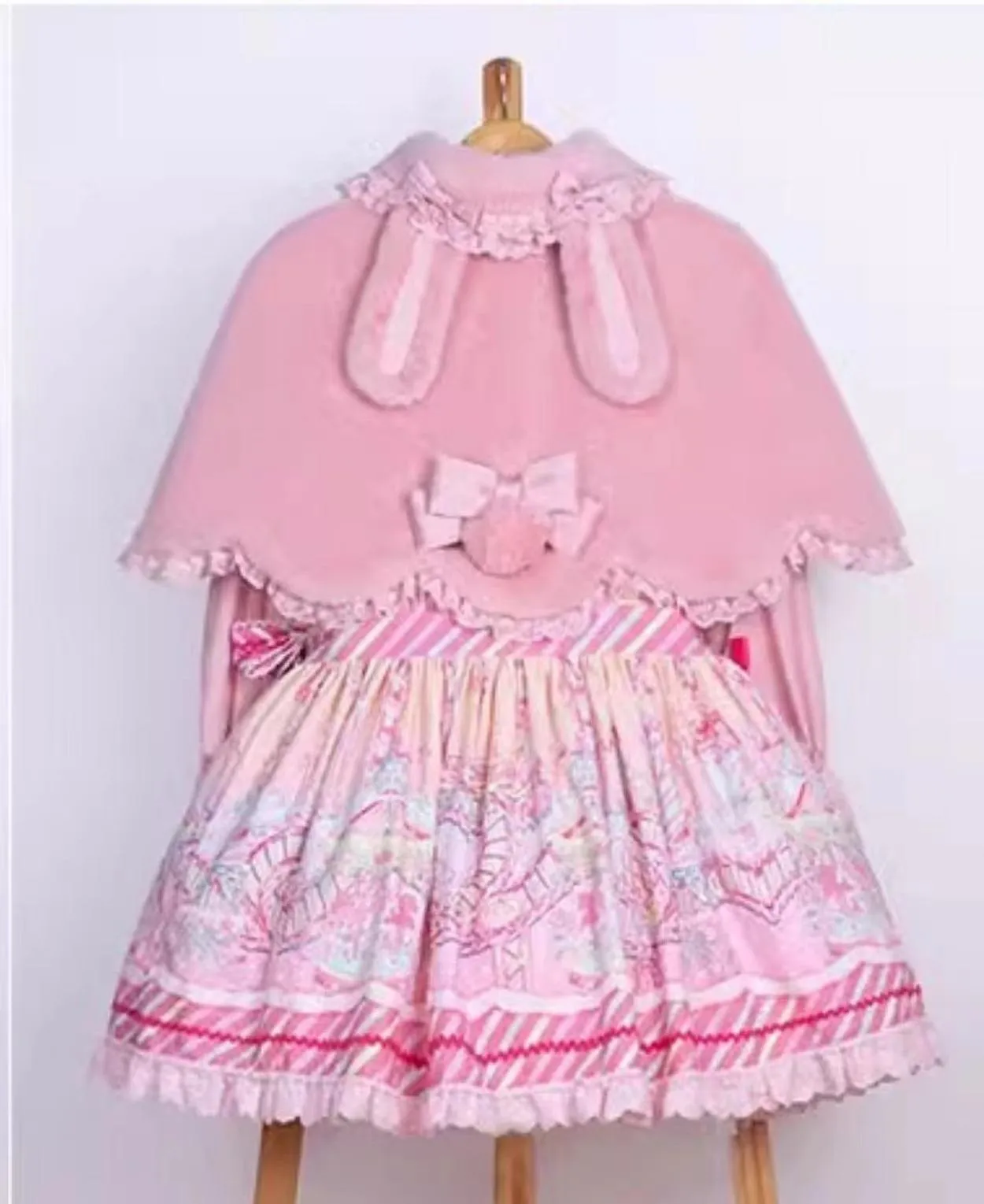 Letters from Unknown Star~Kawaii Lolita Cape Winter Lolita Shawl Daily