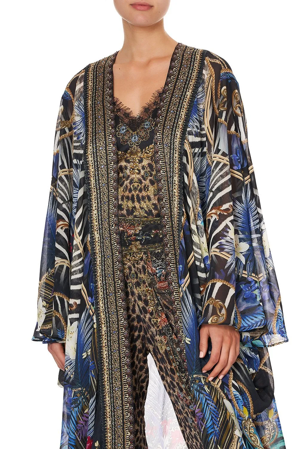 LONGE SLEEVE LONG CAPE RAINBOW ROOM