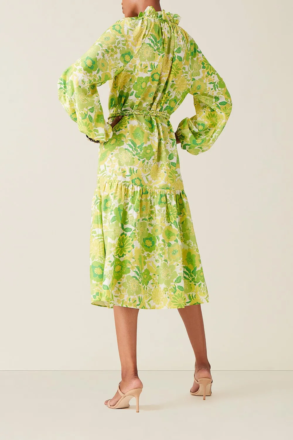 Magnolia Dress - Retro Lime