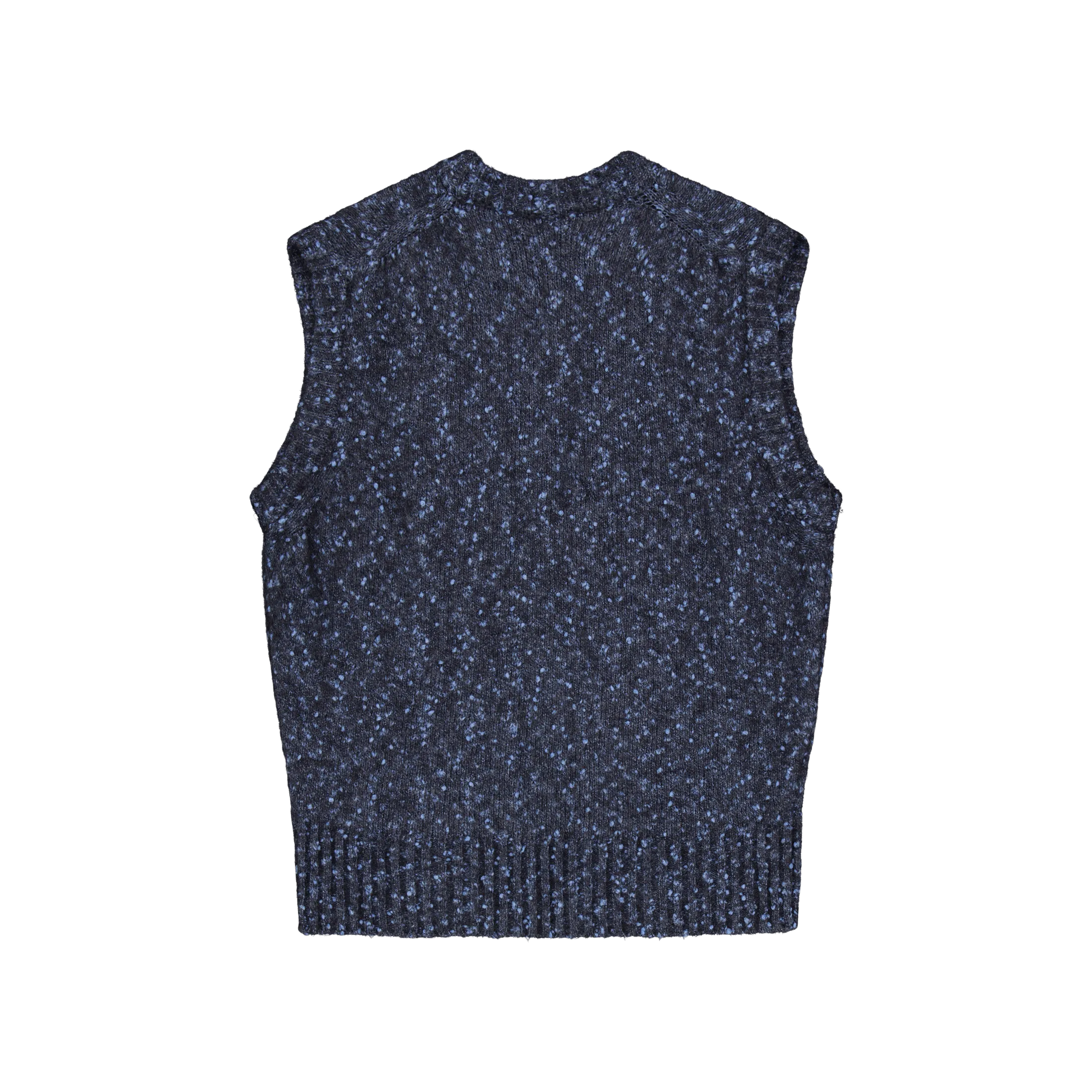 Manfred Tweed Vest Light Stone Blue
