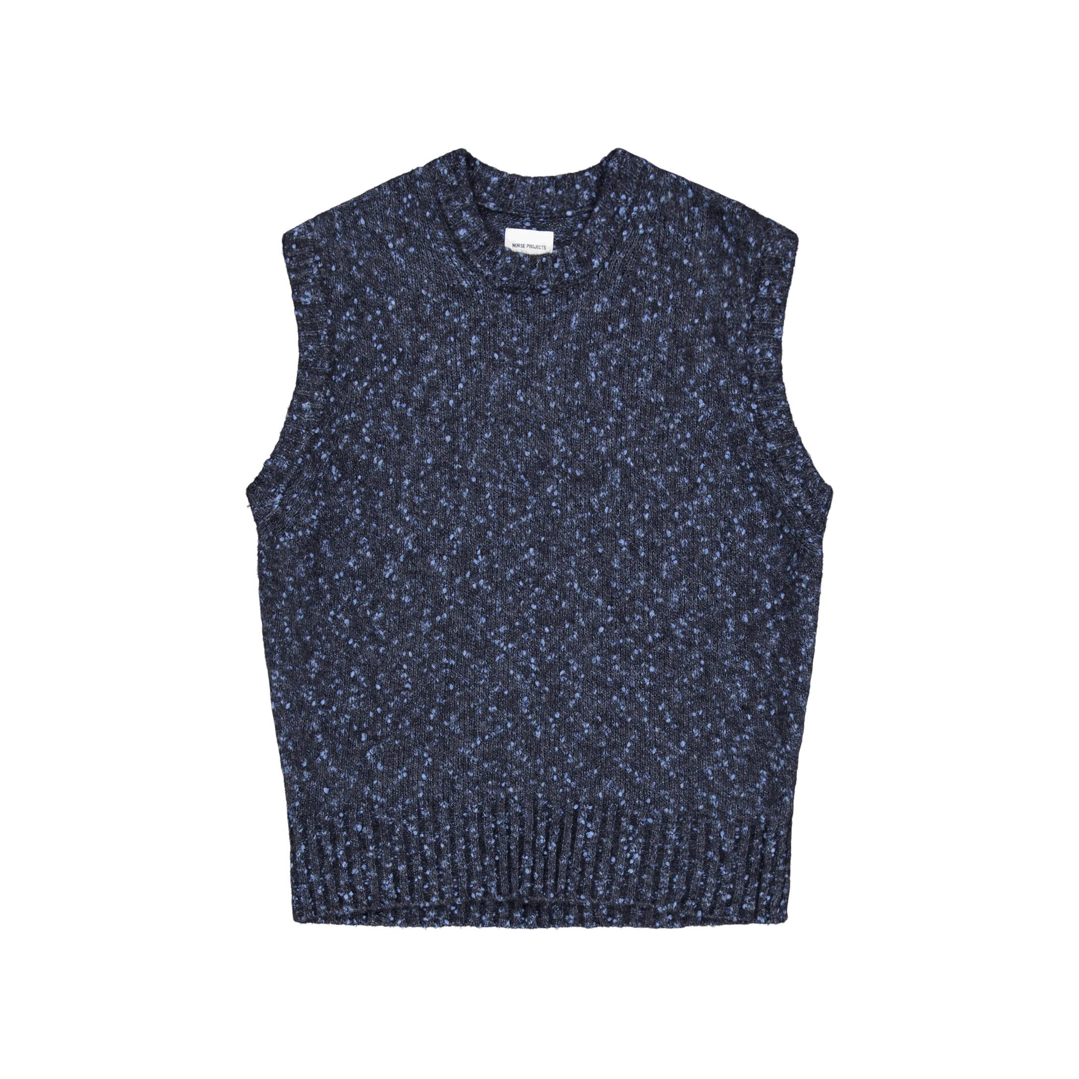 Manfred Tweed Vest Light Stone Blue