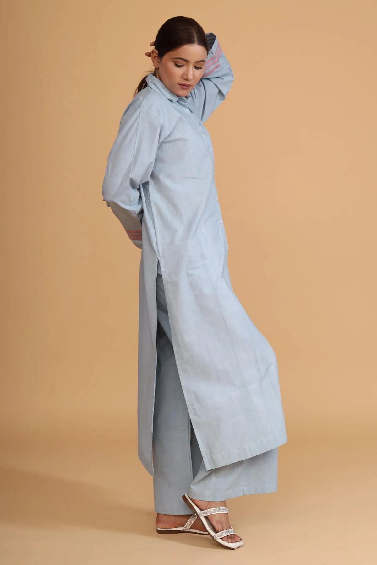 Mint Hand Painted Shirt Tunic