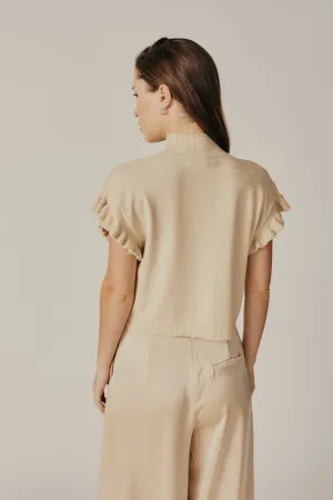 MYRICA KNIT TURTLENECK VEST