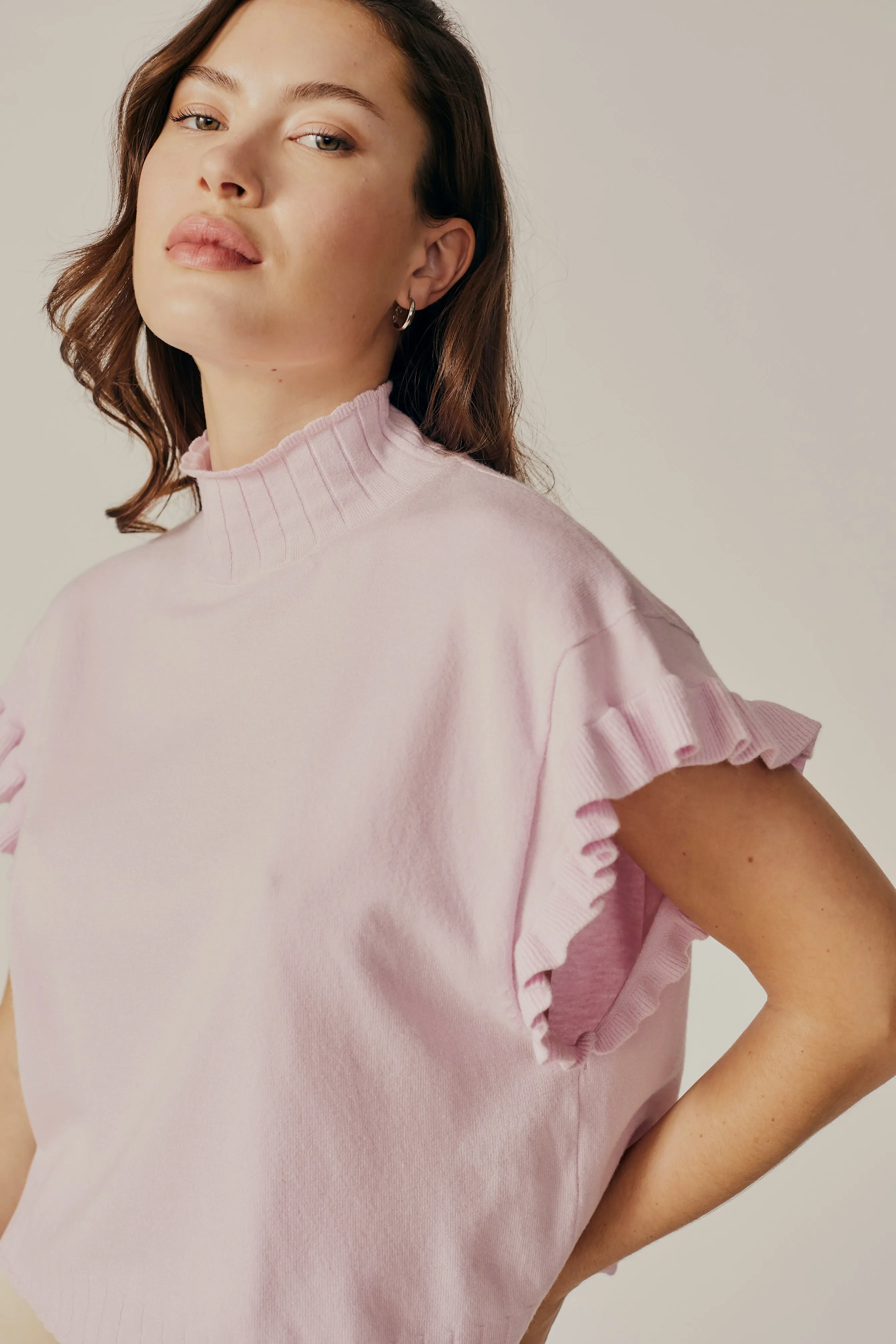 MYRICA KNIT TURTLENECK VEST