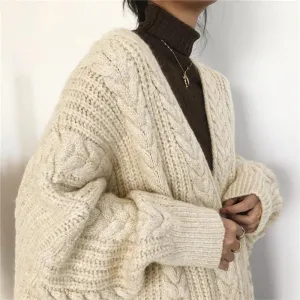 Naomi Knitted Cardigan | Trendy oversized gezellig gebreid vest voor dames