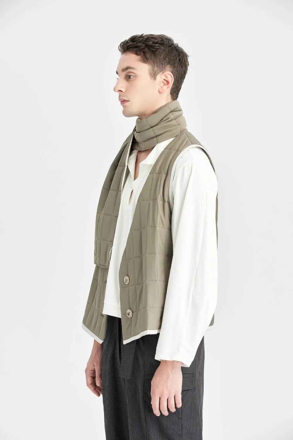 Olive Padded Vest
