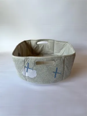 One Friday Grey  Small Aeroplan Basket