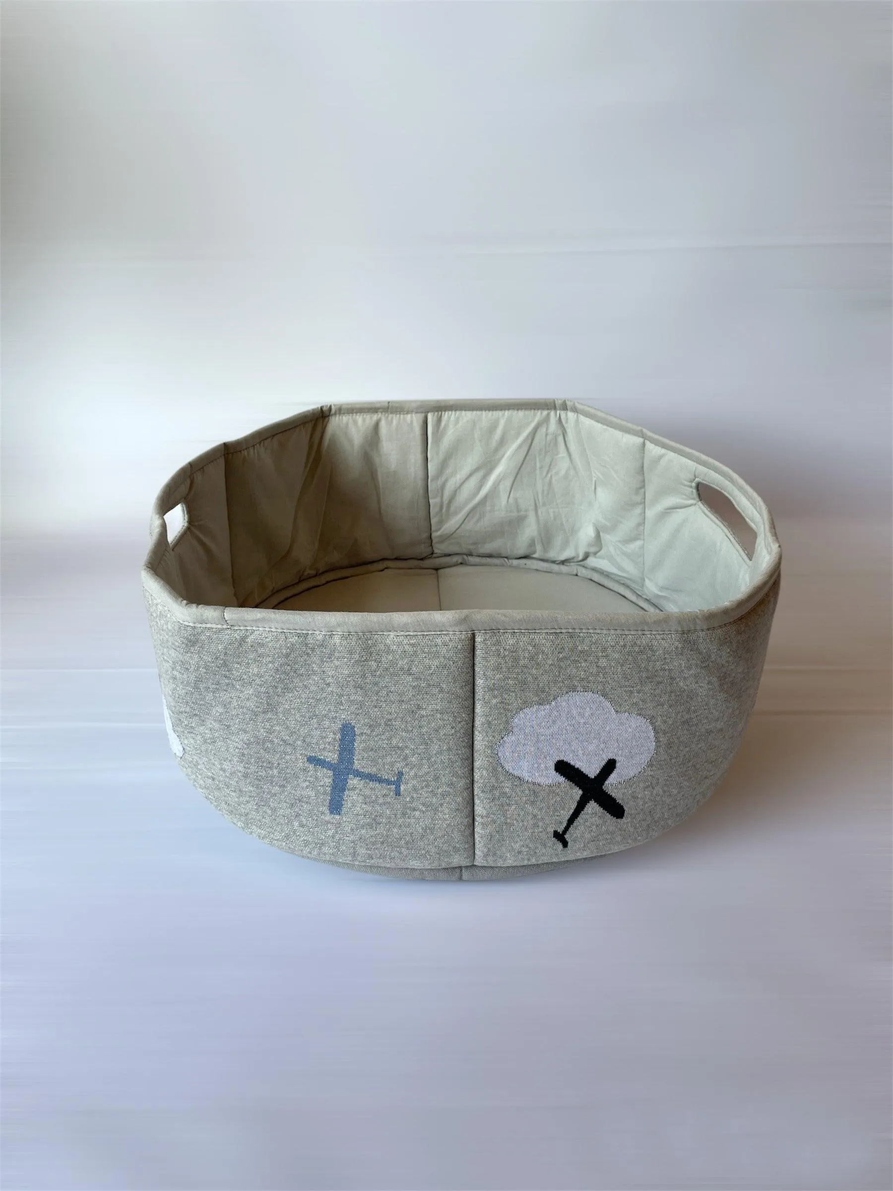 One Friday Grey  Small Aeroplan Basket
