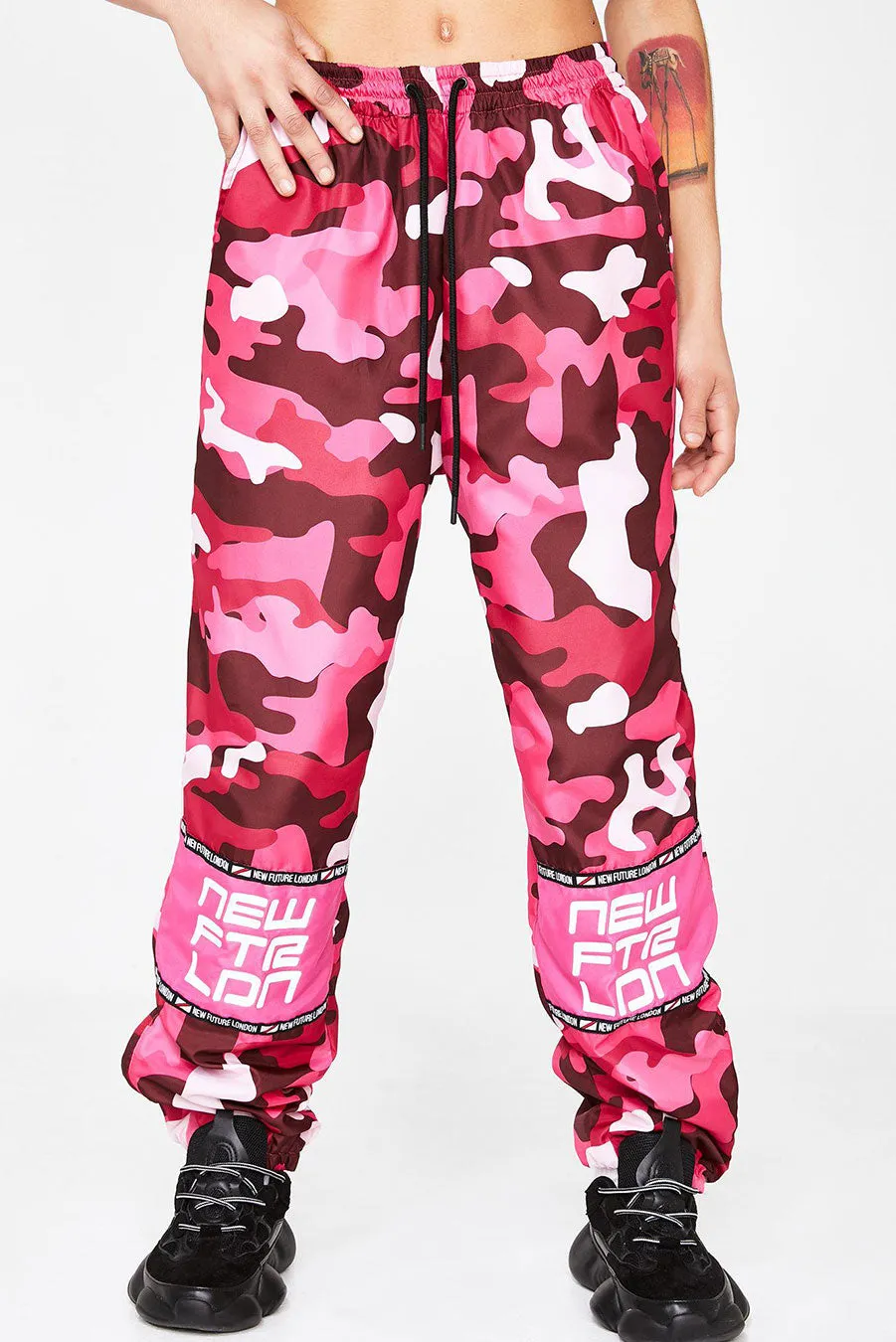 Racer Logo Joggers (Camo Pink)